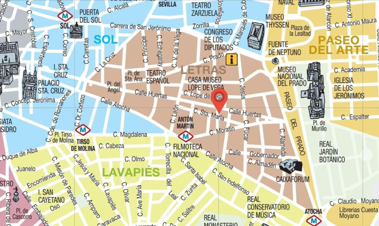 Habitacion Privada En El Centro De Мадрид Екстериор снимка